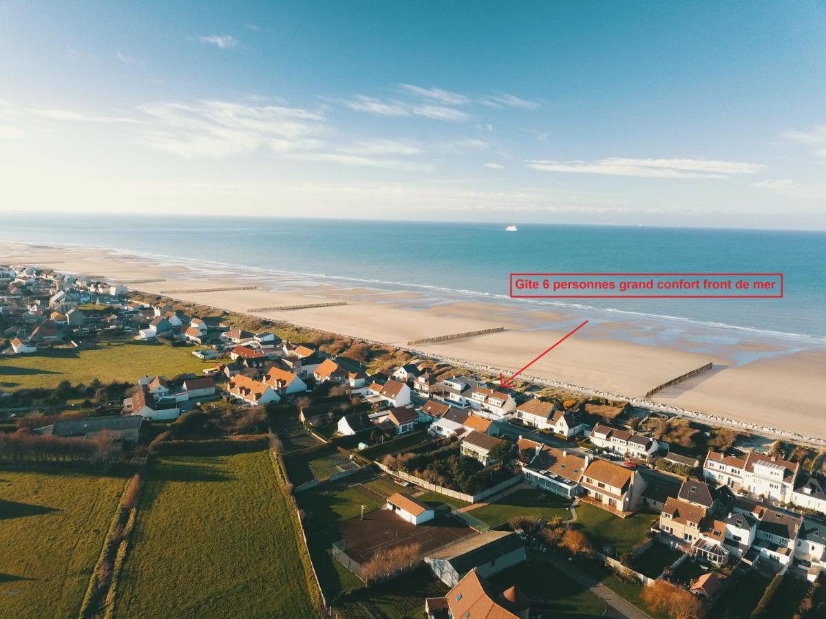 Sangatte " Les Terrasses" Maison Front De Mer Les Pieds Dans L'Eau Pleine De Charme Cap Blanc Nez Cote D'Opale Exterior foto