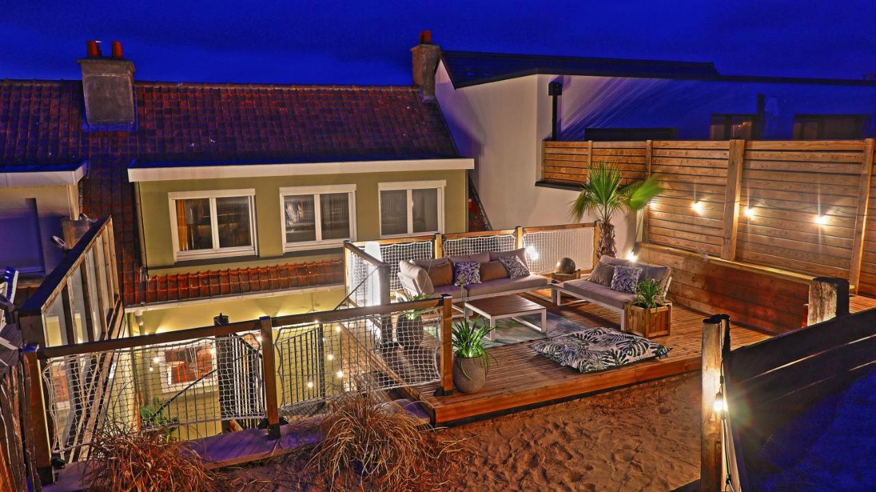 Sangatte " Les Terrasses" Maison Front De Mer Les Pieds Dans L'Eau Pleine De Charme Cap Blanc Nez Cote D'Opale Exterior foto