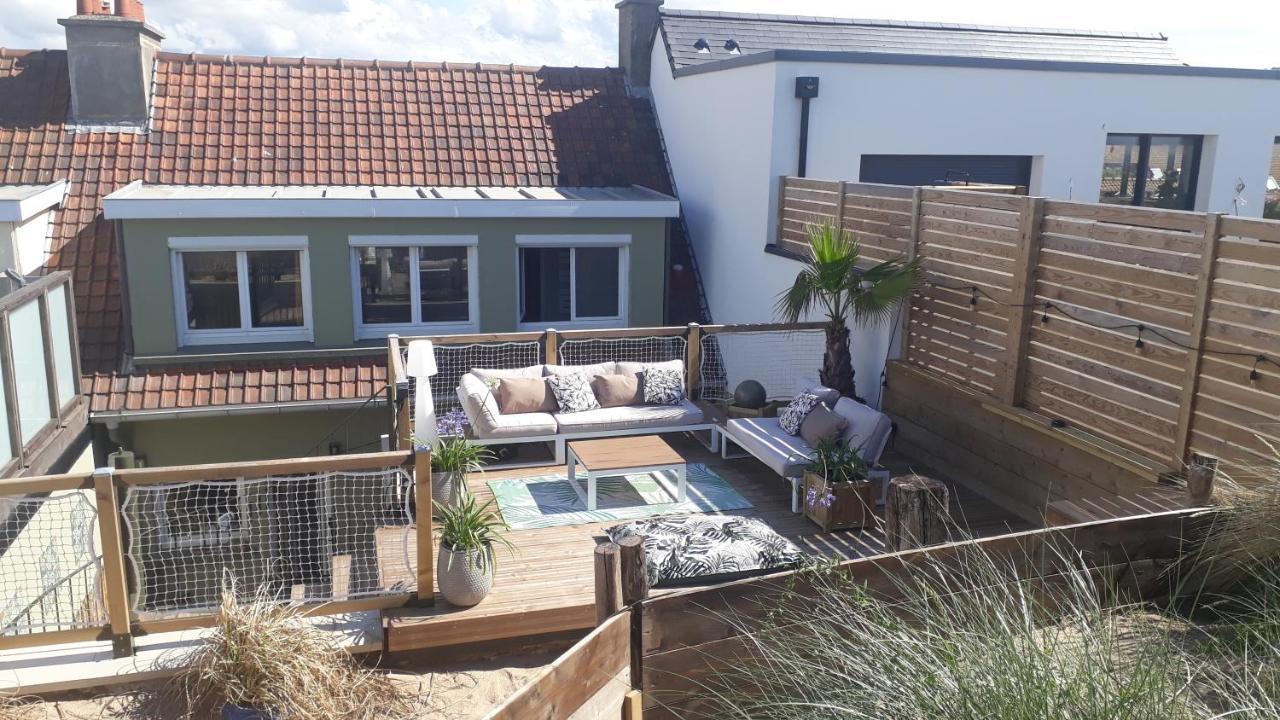 Sangatte " Les Terrasses" Maison Front De Mer Les Pieds Dans L'Eau Pleine De Charme Cap Blanc Nez Cote D'Opale Exterior foto