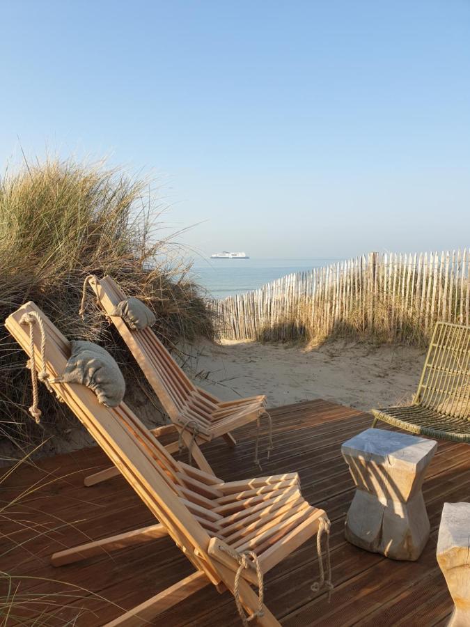 Sangatte " Les Terrasses" Maison Front De Mer Les Pieds Dans L'Eau Pleine De Charme Cap Blanc Nez Cote D'Opale Exterior foto